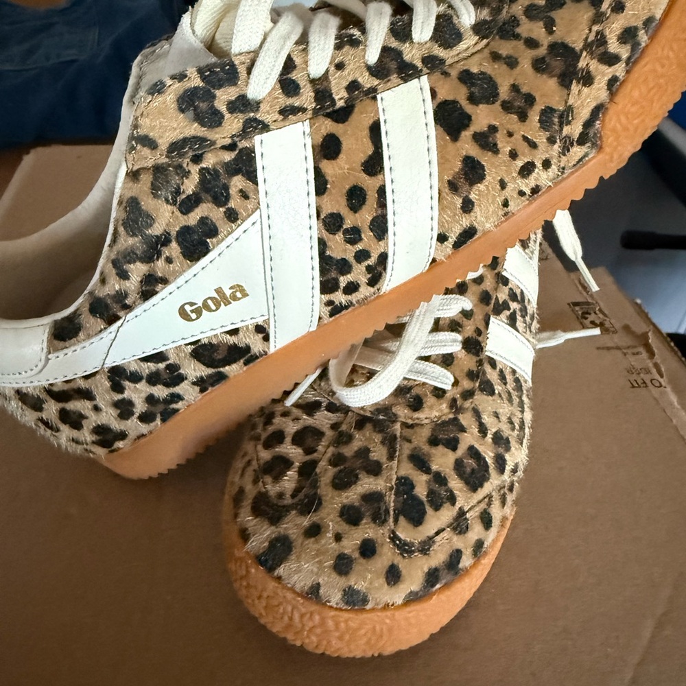 Gola Animal Print Sneakers with White Accents